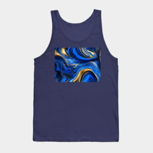 Blue marble background Tank Top